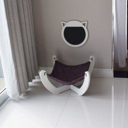 Arranhador Gato Piso e Parede Garfield R Branco / Azul - 5