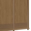 Ver imagem 3 de Guarda Roupa 250cm 3 Portas Deslizante Sem Espelho 4 Gavetas Doratto F08 Freijó - Mpozenato