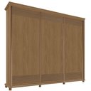Ver imagem 1 de Guarda Roupa 250cm 3 Portas Deslizante Sem Espelho 4 Gavetas Doratto F08 Freijó - Mpozenato
