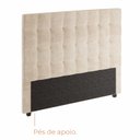 Ver mais imagens de Cabeceira Para Cama Box Nala Babus Casal Estofadas em linho