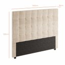 Ver imagem 5 de Cabeceira Para Cama Box Nala Babus Casal Estofadas em linho