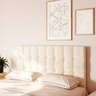 Cabeceira Para Cama Box Nala Babus Casal Estofadas em linho - 1