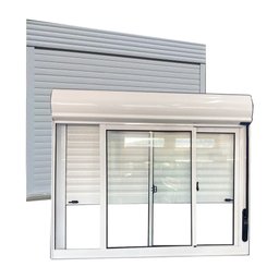 Janela Persiana Integrada de Aluminio Cor Branco 1,20x1,00m - 1