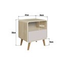 Ver imagem 4 de Mesa de Cabeceira com 1 Gaveta Curve Marrom