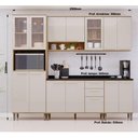 Ver imagem 7 de Cozinha Modulada Compacta 5 Peças com Tampos e sem Pia Isis Avelã-mocca Laca