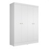 Guarda-roupa Solteiro 4 Portas Jacob 135 Cm - Branco - 5