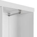 Ver imagem 3 de Guarda-roupa Solteiro 4 Portas Jacob 135 Cm - Branco