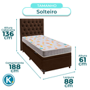 Ver imagem 3 de Kit Cabeceira + Cama Box Bau + Colchão Solteiro D20 D20 Inducol