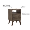 Ver imagem 3 de Mesa de Canto com 1 Porta e 1 Nicho - Rústico