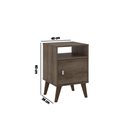Ver imagem 4 de Mesa de Canto com 1 Porta e 1 Nicho - Rústico