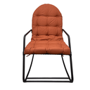 Ver imagem 3 de Cadeira Balanço Sossego Almofada Impermeável Pés C/ Proteção:terracota Queimado