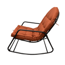 Ver imagem 4 de Cadeira Balanço Sossego Almofada Impermeável Pés C/ Proteção:terracota Queimado