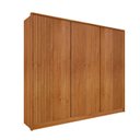 Ver imagem 3 de Guarda Roupa Casal Ripado 6 Portas 6 Gavetas com Cabideiros e Prateleiras 275x232x56cm Cinamomo