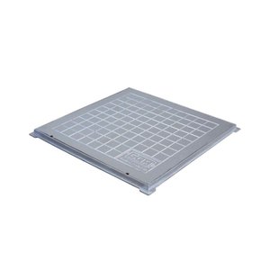 Tampa Tampão Chão Alumínio Fundido Quadrado Simples 70x70cm