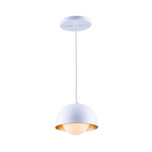 Luminária Pendente Jabuticaba Noruega 1 Lâmpada para Sala de Jantar Mesa Balcão Bivolt:branco/110v/2