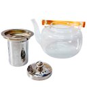 Ver imagem 3 de Chaleira de Vidro com Infusor Inox e Alça de Madeira 1 Litro