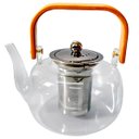 Ver imagem 1 de Chaleira de Vidro com Infusor Inox e Alça de Madeira 1 Litro