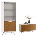 Ver imagem 1 de Cristaleira e Aparador Buffet Vicenza Off White Ype – New Ceval