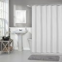 Ver imagem 3 de 2 Cortina Box Banheiro Branca Pvc Antimofo Resistente