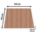 Ver imagem 3 de Mesa Bistrô Beta 112,50 Cm (alt) Disco Redondo Tampo Mdp Quadrado 60 Cm (larg) X 2,50 Cm (alt) Noce