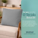 Ver imagem 3 de Almofada Decorativa Shine Cheia Fofinha com Zíper 46x60 Tecido Bouclé para Sofá Cama Poltrona Enchim