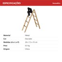 Ver imagem 6 de Escultura Decorativa de Metal Dourado 31x15x15cm Estátua Enfeite Sala Estante