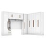 Guarda-roupa Modulado Casal Completo 4 Peças 8 Portas 5 Gavetas com Maleiro Smart Plus - 2