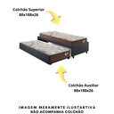 Ver imagem 7 de Bicama Box para Dois Colchões Solteiro 88x188 Linho