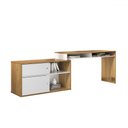 Ver imagem 7 de Mesa Escrivaninha Home Office 2 Portas Flex Olmo/branco - Artany