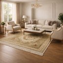 Ver imagem 2 de Tapete Persa Bege Ideal para Quarto e Sala 100x150