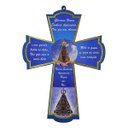 Ver imagem 1 de Crucifixo Cruz Nossa Senhora Aparecida Parede Com Oração MDF 27 cm FORNECEDOR 34 4833 - Nossa Senhor
