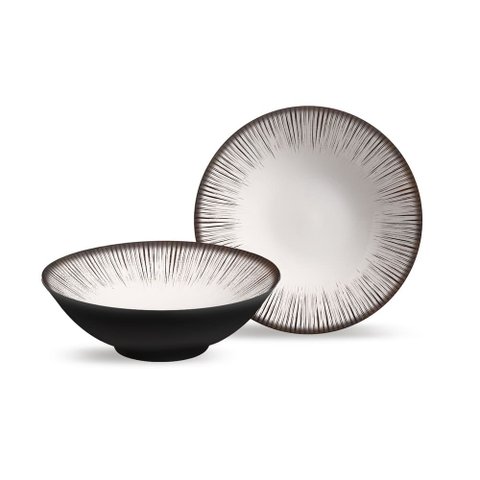 Conjunto 6 Bowls Decorados Haya 300 Ml Alleanza Cerâmica