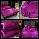 Ver imagem 2 de Jogo De Cama Casal King Cetim 7 Pç Completo Pink C/ Graffiti