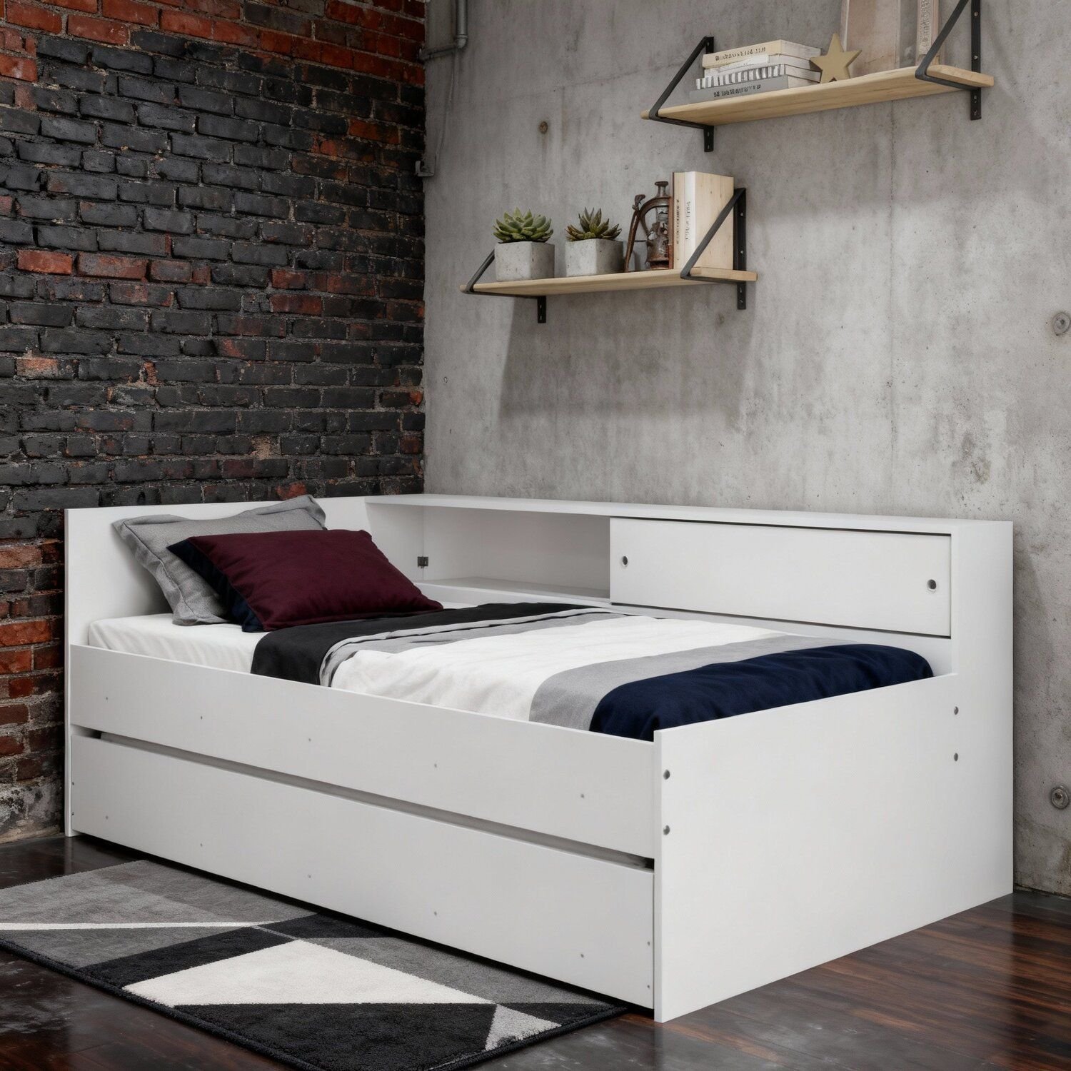 Bicama com Módulo Lateral 80cm X 193cm | MadeiraMadeira