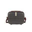 Ver imagem 3 de Kit com 3 Malas de Viagem e 2 Frasqueiras Pk Luxcel - Cor Grafite - Abs - Rodinhas 360º