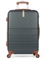 Ver imagem 2 de Kit com 3 Malas de Viagem e 2 Frasqueiras Pk Luxcel - Cor Grafite - Abs - Rodinhas 360º