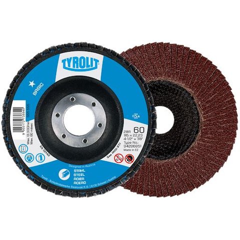 Disco Flap 7” X 7/8 Grão 40 Aluminio Basic - Tyrolit