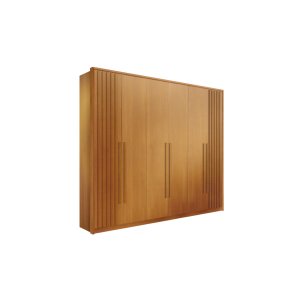 Guarda Roupa Casal 6 Portas 6 Gavetas 100% Mdf Anápolis Ripado Montagem Inteligente - Valverde: Cina