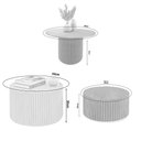 Ver imagem 3 de Kit 3 Mesas Decorativas Lua em Madeira Maciça - Mel