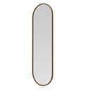 Ver imagem 2 de Espelho Oval Borda em Couro Sintético 137cm X 44,5cm