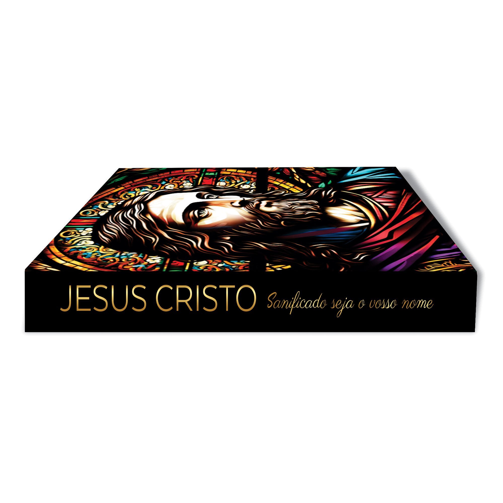 Caixa Livro Decorativa Religiosa Jesus Mdf 24x32x5cm - 2