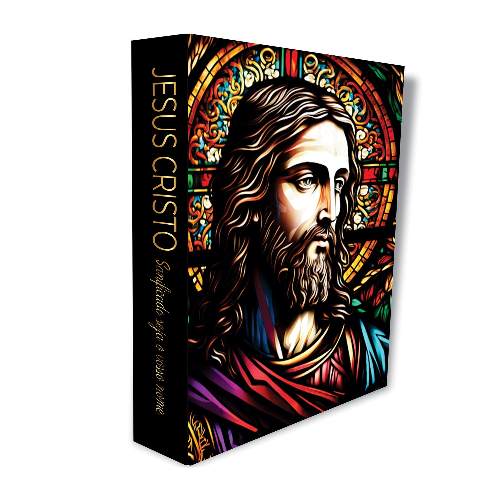 Caixa Livro Decorativa Religiosa Jesus Mdf 24x32x5cm