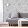 Papel de Parede Cimento Queimado Cinza Claro Adesivo Vinílico Efeito Industrial Concreto Rústico 2mt - 1