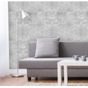 Ver imagem 1 de Papel de Parede Cimento Queimado Cinza Claro Adesivo Vinílico Efeito Industrial Concreto Rústico 2mt