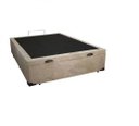 Ver imagem 6 de Cama(Baú Casal+Colchão D33)Casal 138x188x20 Suede Bege