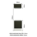 Ver imagem 4 de Kit Área de Serviço Madesa Topazio 60cm com Armário e Balcão