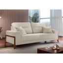 Ver imagem 2 de Sofá 3 Lugares Living Linho M-130 Martins Creme