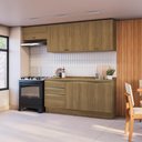 Ver imagem 1 de Armário de Cozinha Completa 100% Mdf 260cm Nogueira Celeste Kappesberg