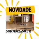 Ver imagem 7 de Cozinha Modulada Completa de Canto MDF 7 Peças Lombardia com Portas de Vidro - cor Freijó Jade
