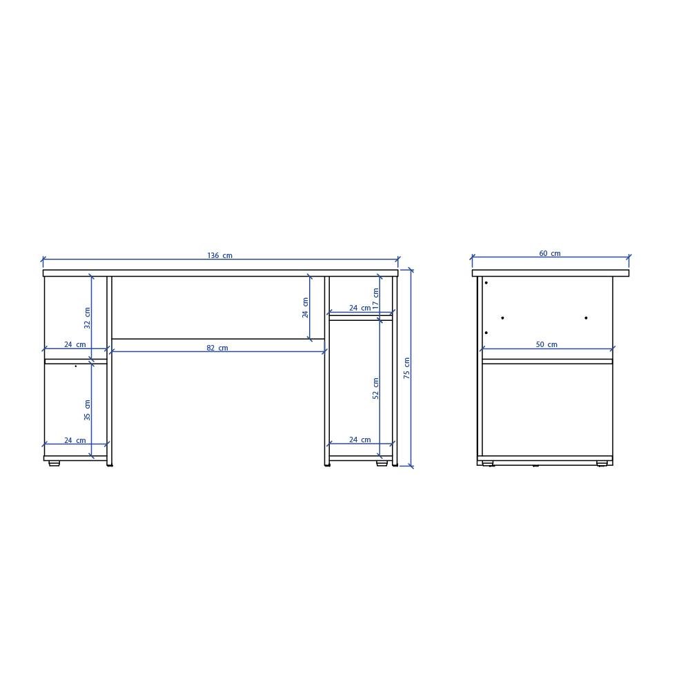 Mesa para Computador Gamer e Painel para TV até 55 Polegadas Preto ...